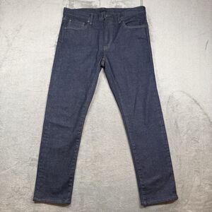 Uniqlo Jeans Men’s 35x32 Dark Wash Kaihara Selvedge Denim Slim Straight